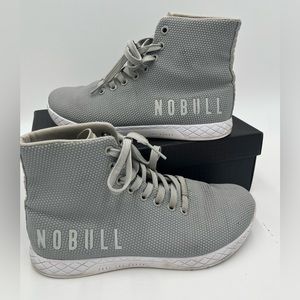 No Bull Men’s High Top Trainers Arctic Grey Size 7